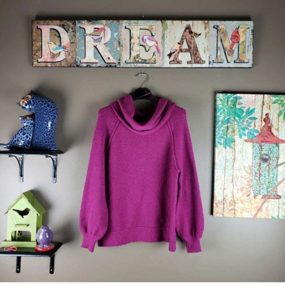 Free people echo Beach cowlneck sweater XS